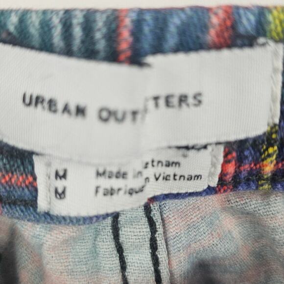 Urban Outfitters Plaid Green High Waist Tapered Pant Women's M 3726 - Picture 3 of 11